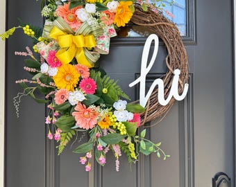 Spring "hi" Wreath