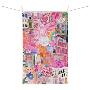 Pretty Tea Towel, Fruit tea towel, Flower Tea towel, Vintage Tea Towel,  Tea towel art, Floral tea towel, Cute tea Towel, Dorm room Gift