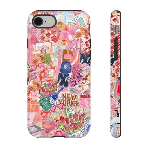 City Girl Collage phone case, New York Scrapbook phone case, iPhone 16 15 14 13 12 11 Samsung Galaxy S23 S22 S20 Ultra, Tough Case