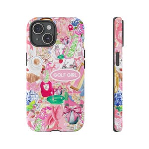 Golf Girl Phone Case, Cute Tough Cases for Golf Lovers, Fun Golf Themed Accessories, Perfect Gift for Golfers, Women’s Golf Enthusiast, Golf