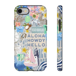 Beach Coquette Collage Phone Case, Beach Phone case,  iPhone 16 15 14 13 12 11 Pro Max 8 Plus X, Samsung Galaxy S23 S22 S20 Ultra