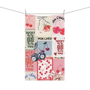 Strofinaccio Carte da Gioco, Strofinaccio, Sacco di Farina, Strofinaccio da Cucina, Strofinaccio Grazioso, Strofinaccio Rosa, Strofinaccio Francia, Strofinaccio Frutta, Cotone