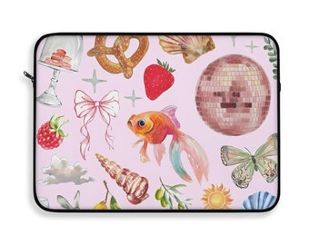 Scrapbook-Laptoptasche, Laptop-iPad-Tablet-Hülle, MacBook-Hülle, Laptop-Hülle, Laptop-Hülle, hübsche Laptop-Hülle, rosa Laptop-Hülle