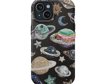 Space Phone Case,  Planet Phone Case, iPhone 16, 15, 14, 13, 12, 11, Saturn Phone Case, Planets, Space Merch