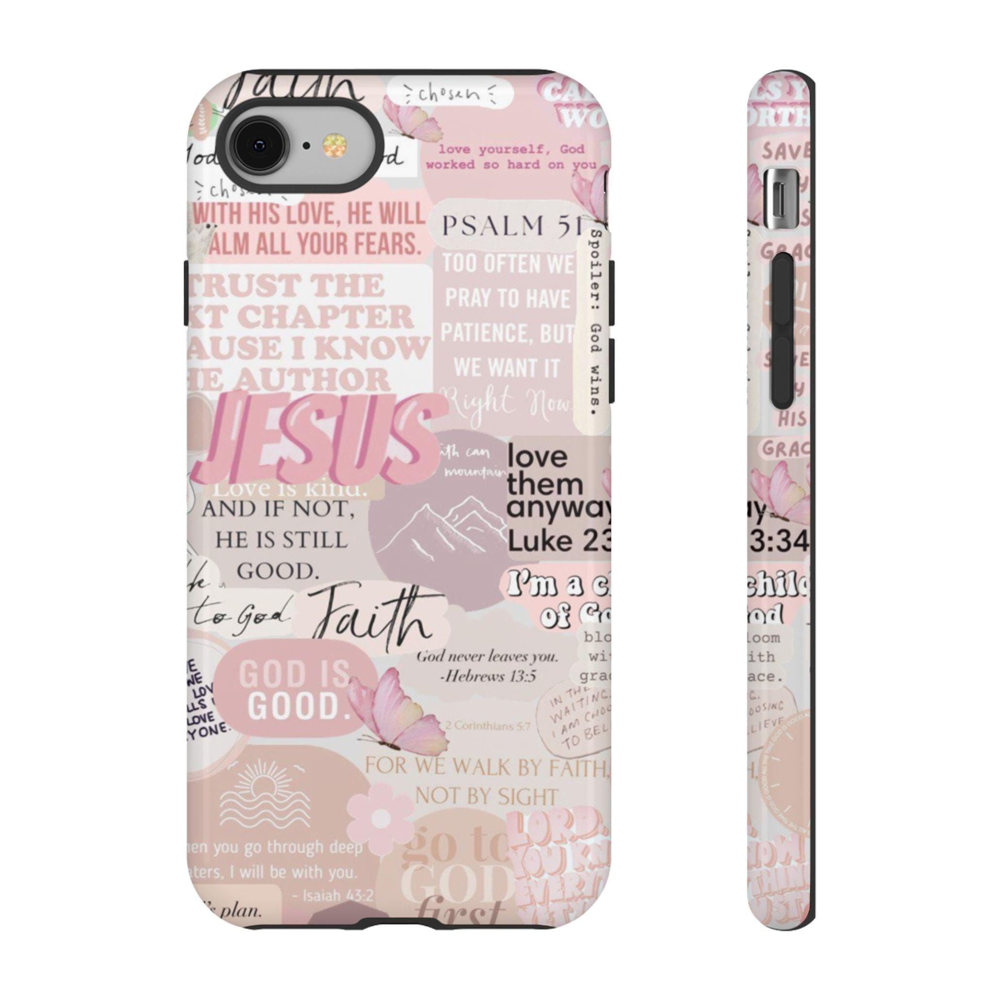 Pink Collage Phone Case, iPhone 17, 16, 15, 14, 13, 12, 11, Samsung Cases,  Christian Phone Case, Jesus Phone Case, Jesus - Etsy, image size:2048x2048