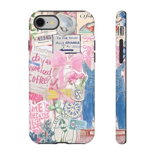 Coquette Collage Preppy and Cute Pink Aesthetic Phone Case For iPhone, Samsung Galaxy, Google Pixel Cover, Scrapbook Phone Case
