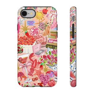 Fruit collage phone case, Fruit scrapbook phone case, iPhone 16 15 14 13 12 11 Samsung Galaxy S23 S22 S20 Ultra, Summer Aesthetic Phone case