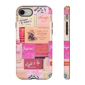 Matchbook Collage Phone Case, Matchbook Scrapbook Phone Case, iPhone 16 15 14 13 12 11 Pro Max 8 Plus X, Samsung Galaxy S23 S22 S20 Ultra,