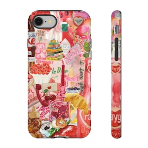 Fruit collage phone case, Fruit scrapbook phone case, iPhone 16 15 14 13 12 11 Samsung Galaxy S23 S22 S20 Ultra, Summer Aesthetic Phone case