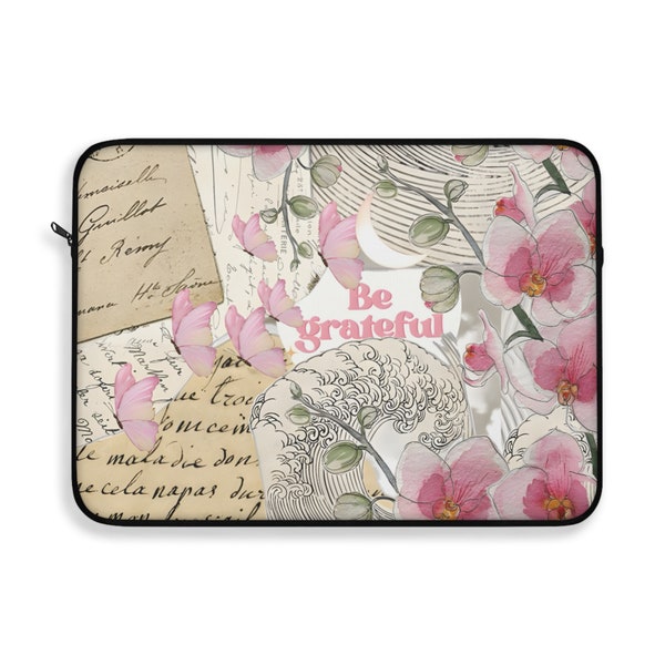 Scrapbook Laptop Bag, Laptop iPad tablet sleeve, MacBook Sleeve, Laptop Case, Laptop Sleeve, Pretty Laptop Sleeve, Pretty Laptop Case