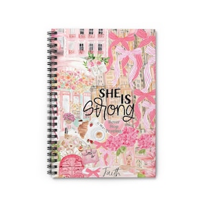 Notitieboek met bloemencoquette, mooi notitieboekje, cadeau voor haar, dagboek, journaling, girly dagboeken, christelijk notitieboekje, shabby chic dagboeken