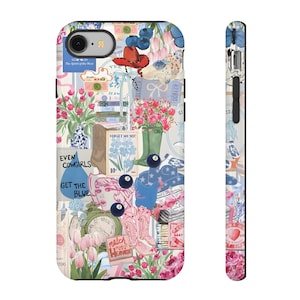 Pink Coquette Collage Handyhülle, Sommer Scrapbook Handyhülle, iPhone 16 15 14 13 12 11 Pro Max 8 Plus X, Samsung Galaxy S23 S22 S20 Ultra