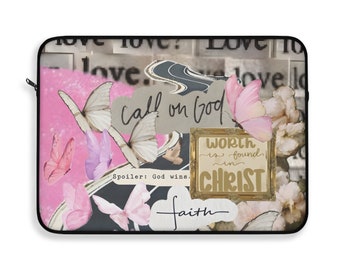 Scripture  Laptop Bag, Laptop iPad tablet sleeve, MacBook Sleeve, Laptop Case, Laptop Sleeve, Laptop Case, Gift for Christian, Jesus