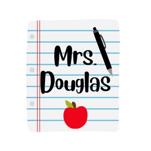 Teacher badge PNG, notebook badge reel, notepad badge reel, badge reel png
