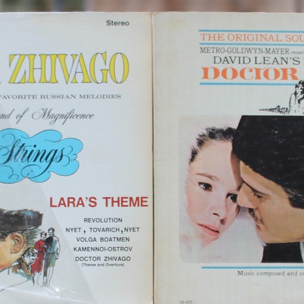 LP (2) Original Soundtrack Doctor Zhivago vinyl LP & Original Soundtrack Doctor Zhivago 101 strings Lara's Theme GUC