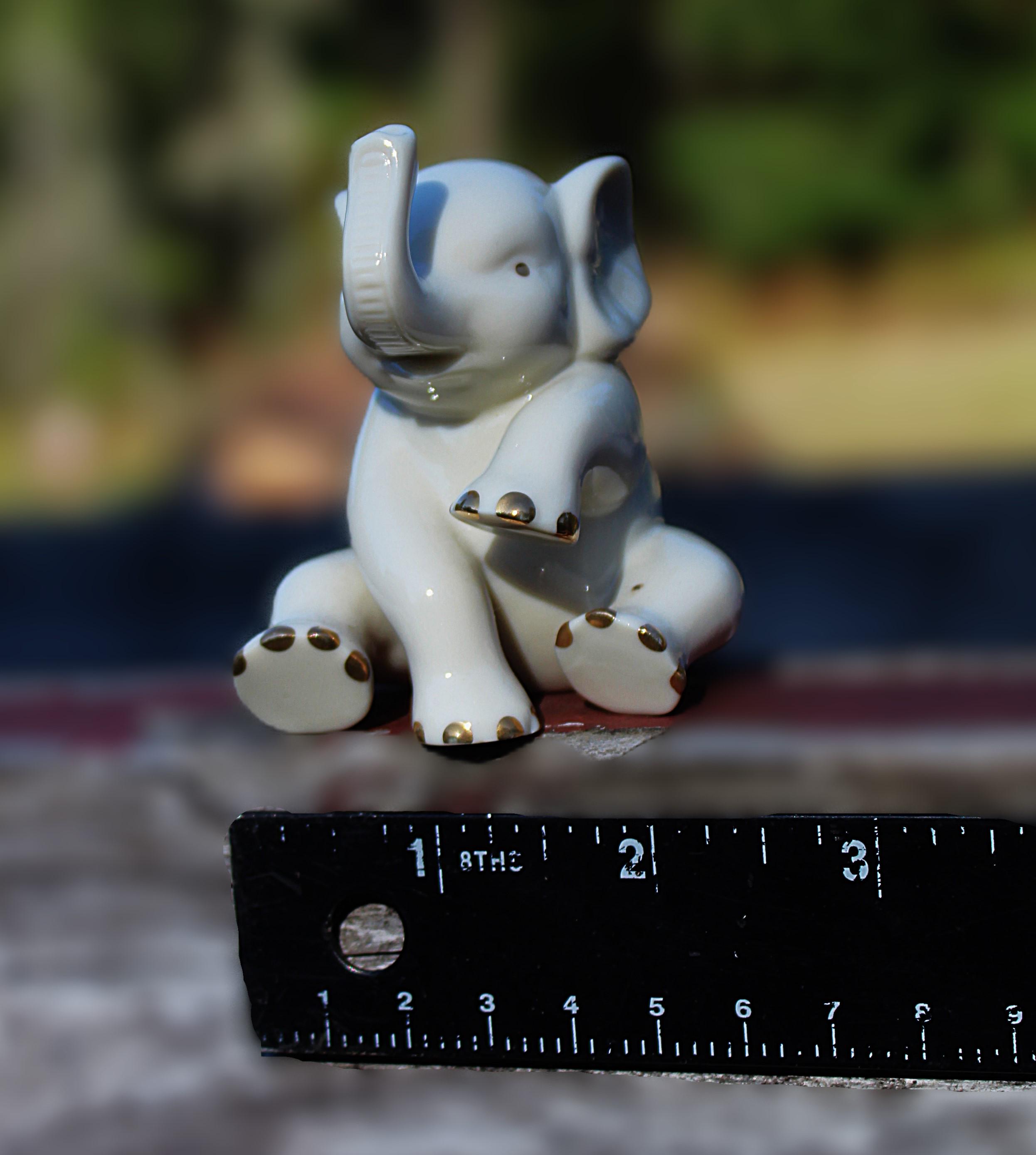 Lenox Baby Porcelain Elephant Figurine With 24k Gold Details - Etsy