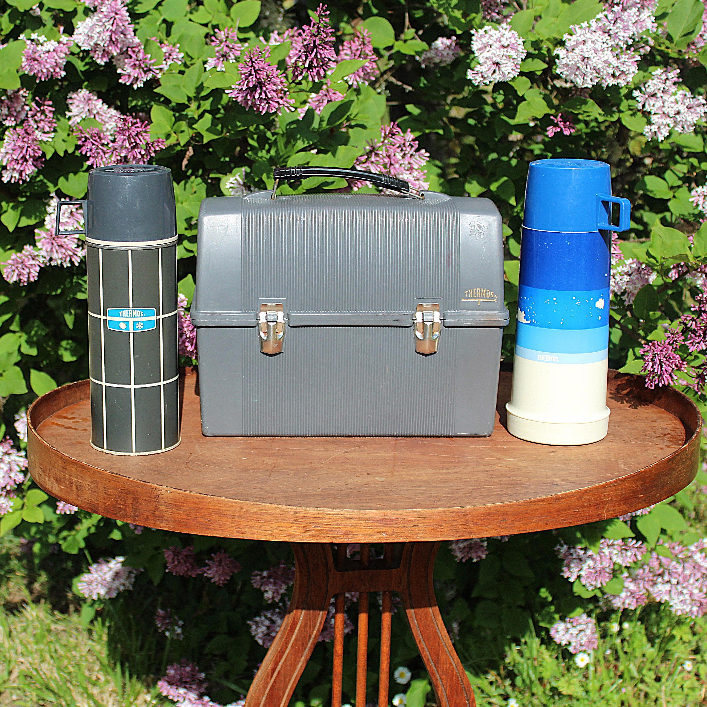 Vintage Thermos Picnic Set - Etsy