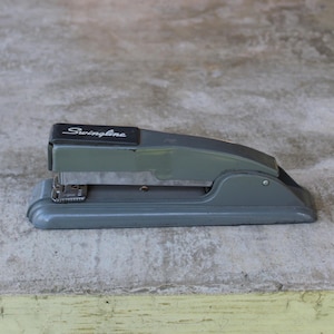Vintage // Swingline Light & Dark Gray Ford Motor CO Stapler, Two Tone Grey Desk Supply, Unisex Gifts, Boss Gifts // 1970s