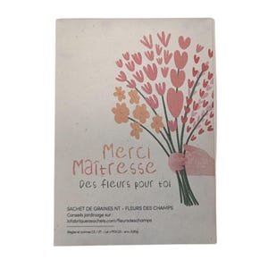 Card + bag of seeds to plant