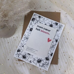 Carte + sachet de graines à planter