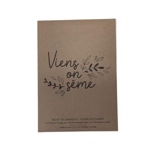 Card + bag of seeds to plant