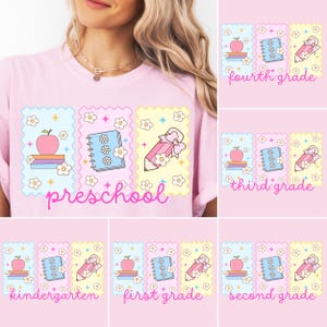 Preppy Back to School PNG Bundle: Teacher Shirt & Coquette Designs