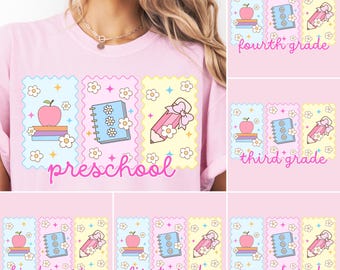 Preppy Back to School PNG Bundle: Teacher Shirt & Coquette Designs
