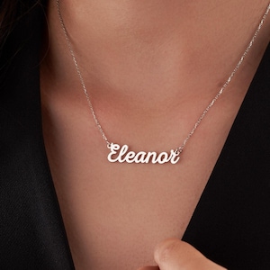 Custom Name Necklace, Christmas Gift for Her, Gold Plated Name Necklace, Personalized Name Necklace, Birthday Gift,Personalized Gift for Mom