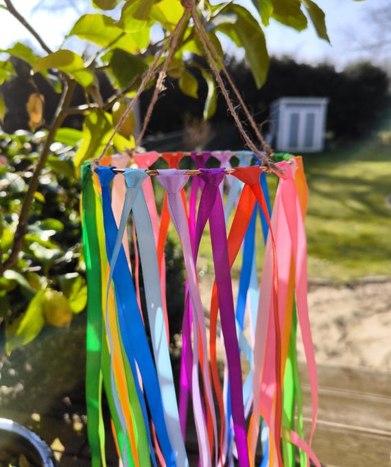 Windspiel | Windspiel Garten | Windspiel bunt | Windspiel Regenbogen | Mobile | Regenbogen | Mobile Garten | Personalisierbar | Gartendeko