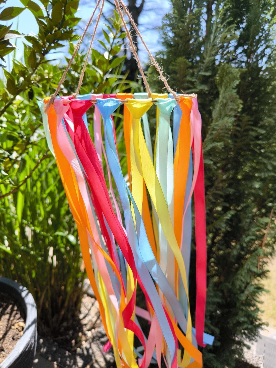Bambus Windspiel  Natrliches Windspiel Fr Meditation, Garten &  Entspannung Mit Sanften Klngen Entspannendes Windspiel Geschenk