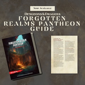 Guia do Panteão de D&D Forgotten Realms | Ferramentas para Mestres de Jogo | Cartas de D&D | D&D prontas para imprimir | Dungeons and Dragons | D&D para impressão