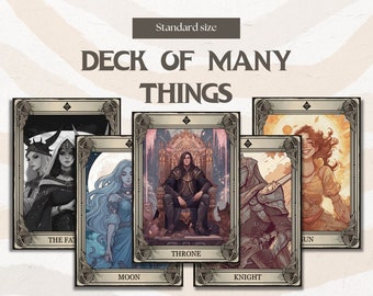 D&amp;D Warlock Patron Cards Dnd Accessories Dungeons and Dragons 5e ...