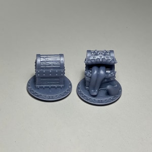Mimic Chest Miniature Set for D&D | Hand-Painted/Unpainted 3D Printed Figurine | Tabletop Game Accessories | DnD | 3D Print