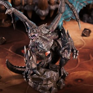Black Dragon Miniature BBEG Enemy Monster Figurine Dungeons and Dragons Mini RPG Tabletop DnD Painting Pathfinder 5e D&D CastnPlay