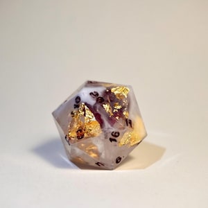 Chonky D20 Die | Handmade Resin Dice | Sharp Edge | D&D Dice Set | Polyhedral Dice | RPG Dice | Dungeons and Dragons | DnD Gifts