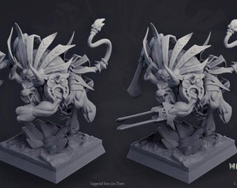Miniatura de Guerreiro Minotauro Turen Estatueta Bárbara Dungeons and Dragons Mini RPG de Mesa DnD Pintura Pathfinder 5e D&D CastnPlay