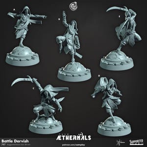 Half Orc Rogue Miniature Assassin Fighter Figurine Dungeons and Dragons Mini RPG Tabletop DnD Painting Pathfinder 5e D&D CastnPlay