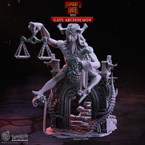 Archdemon Enemy Miniature BBEG Gate Boss Figurine Dungeons and Dragons Mini RPG Tabletop DnD Painting Pathfinder 5e D&D CastnPlay