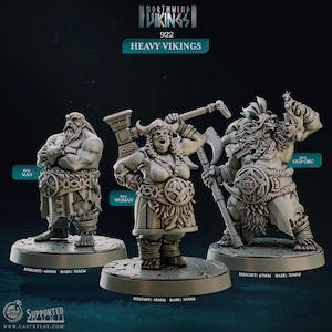 Orc Barbarian Miniature Fighter Figurine Dungeons and Dragons Mini RPG Tabletop DnD Painting Pathfinder 5e D&D CastnPlay