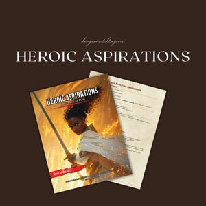 Guia de Aspirações Heroicas | Ferramentas para Mestres de Jogo / Mestre de Jogo | DnD Pronto para Imprimir | Dungeons and Dragons | D&D para imprimir