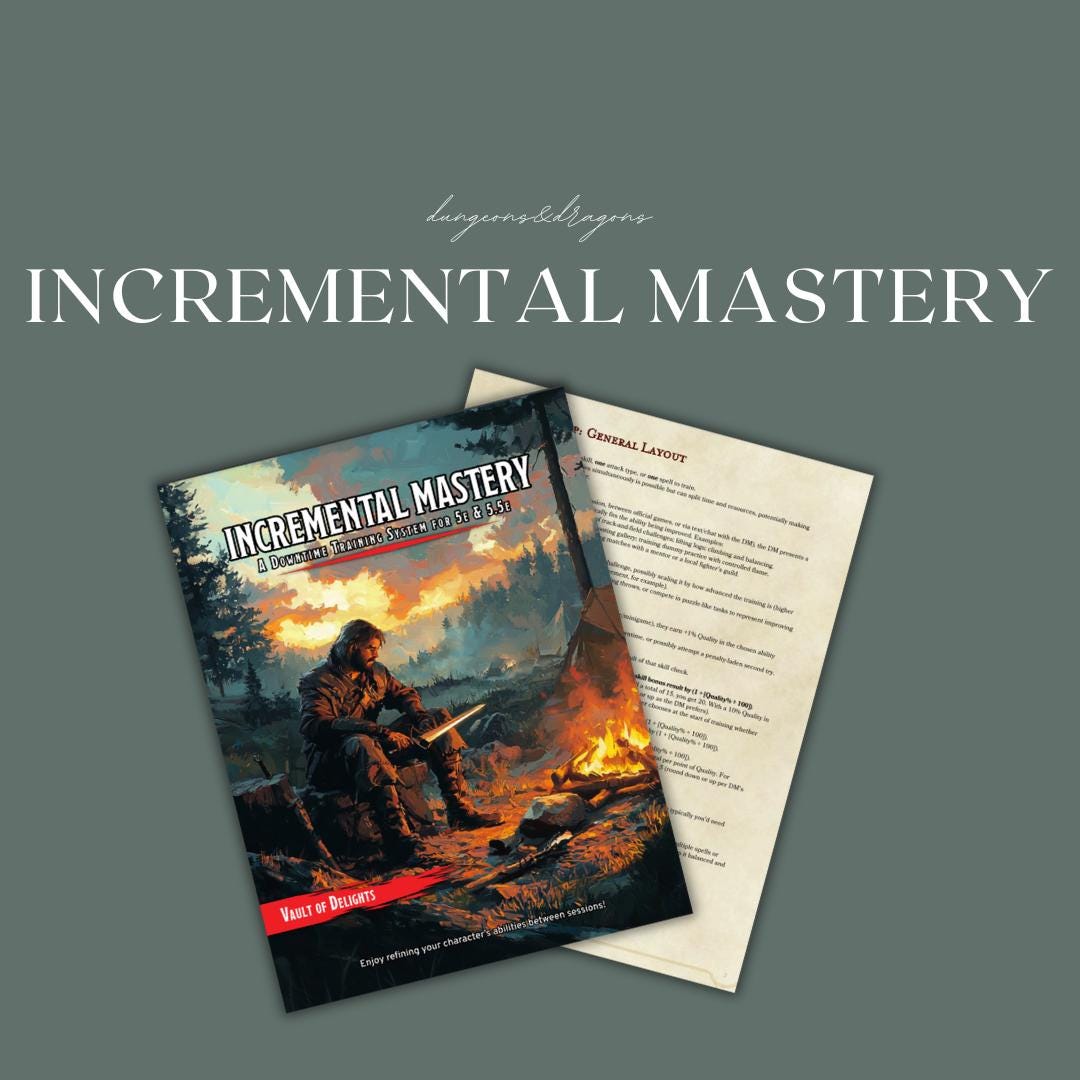 Incremental Mastery Guide | DM / Dungeon Master Tools | Dnd Ready to ...
