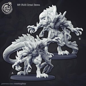 Demon Enemy Miniature BBEG Boss Mob Figur Dungeons and Dragons Mini RPG Tabletop DnD Painting Pathfinder 5e D&D CastnPlay