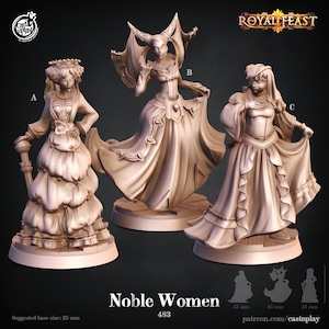 Edle Frau Miniatur NPC Charakter Königin Prinzessin Figur Dungeons and Dragons Mini RPG Tabletop DnD Painting Pathfinder 5e D&D CastnPlay