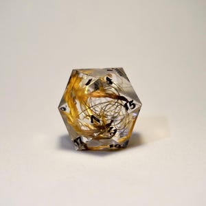 Chonky D20 Die | Handmade Resin Dice | Sharp Edge | D&D Dice Set | Polyhedral Dice | RPG Dice | Dungeons and Dragons | DnD Gifts