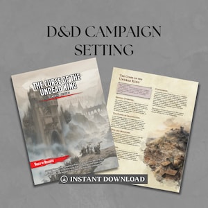 Dungeons & Dragons: Curse of the Undead King Campaign Setting | Dungeons and Dragons Custom | Campaign | DnD Campaign | DnD 5E