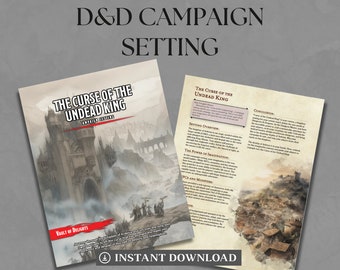 Dungeons & Dragons: Curse of the Undead King Campaign Setting | Dungeons and Dragons Custom | Campaign | DnD Campaign | DnD 5E
