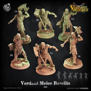 Human Barbarian Miniature Bandit Fighter Champion Figurine Dungeons and Dragons Mini RPG Tabletop DnD Painting Pathfinder 5e D&D CastnPlay