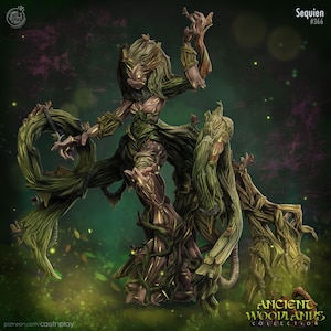 Forest Guardian Miniature Druid Figurine Dungeons and Dragons Mini RPG Tabletop DnD Painting Pathfinder 5e D&D CastnPlay