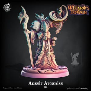 Tiefling Wizard Miniature Warlock Sorcerer Champion Figurine Dungeons and Dragons Mini RPG Tabletop DnD Painting Pathfinder 5e D&D CastnPlay