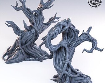 Dode boom kist verspreid terrein | DnD-beeldje | Tafelbladaccessoires | D&D-spreidingsterrein | TTRPG | Cast n Play